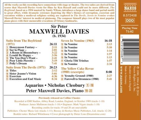 Suite for the Boyfriend - CD Audio di Sir Peter Maxwell Davies - 2
