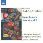 Sinfonie n.4, n.5 - CD Audio di Osvaldas Balakauskas