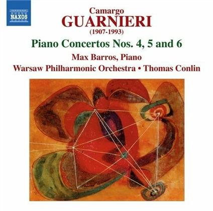 Concerti per pianoforte n.4, n.5, n.6 - CD Audio di Mozart Camargo Guarnieri,Thomas Conlin,Max Barros