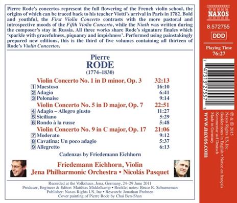 Concerti per violino - CD Audio di Pierre Rode - 2