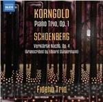 Trio con pianoforte op.1 / Notte trasfigurata (Verklärte Nacht) - CD Audio di Arnold Schönberg,Erich Wolfgang Korngold,Fidelio Trio