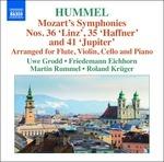 Sinfonie di Mozart (Arrangiamento per flauto, violino, violoncello e pianoforte) - CD Audio di Johann Nepomuk Hummel