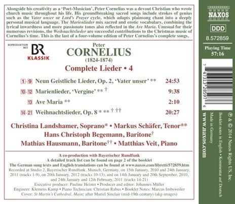 Lieder vol.4 - CD Audio di Peter Cornelius - 2