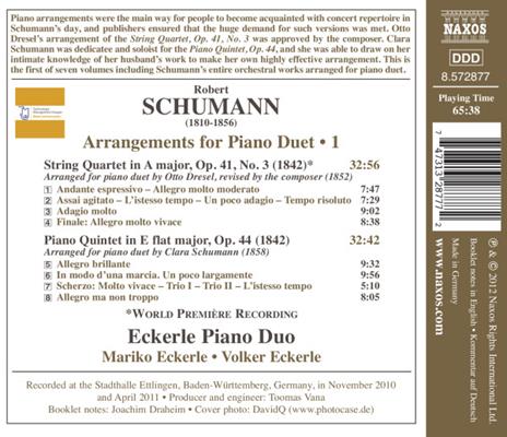 Trascrizioni per pianoforte a 4 mani - CD Audio di Robert Schumann - 2