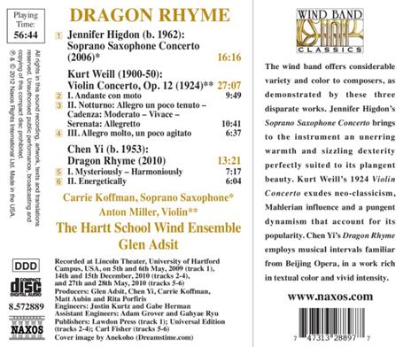 Dragon Rhyme - CD Audio di Chen Yi - 2