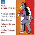 Sonate per violino n.1, n.4, n.6 - Danze - Notturno - Valzer - Mazurka - CD Audio di Nicolai Roslavec