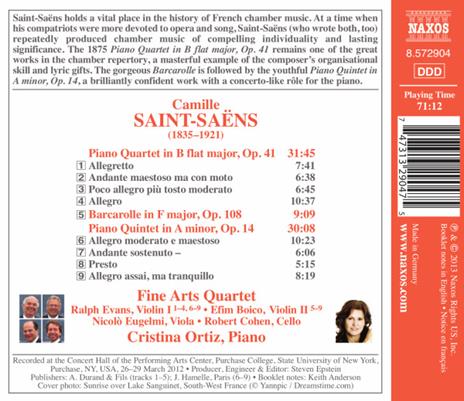 Piano Quartet in B Flat M - CD Audio di Camille Saint-Saëns - 2