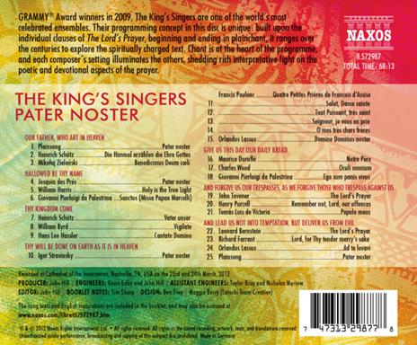 Pater Noster. a Choral Reflection on the Lord's Prayer - CD Audio - 2