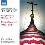 Quartetti per archi vol.3 - CD Audio di Sergej Taneyev