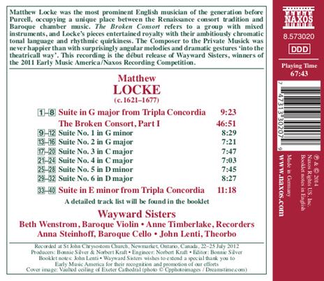 The Broken Consort vol.1 - CD Audio di Matthew Locke - 2