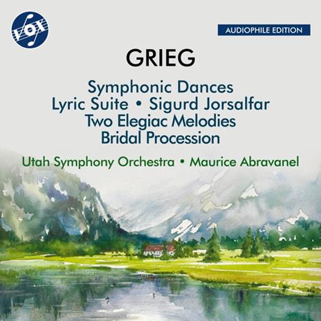 Symphonic Dances, Op. 64; Bridal Procession Passes By, Op. 19; Sigurd Jorsalfar, Op. 56 - CD Audio di Edvard Grieg,Maurice de Abravanel,Utah Symphony Orchestra
