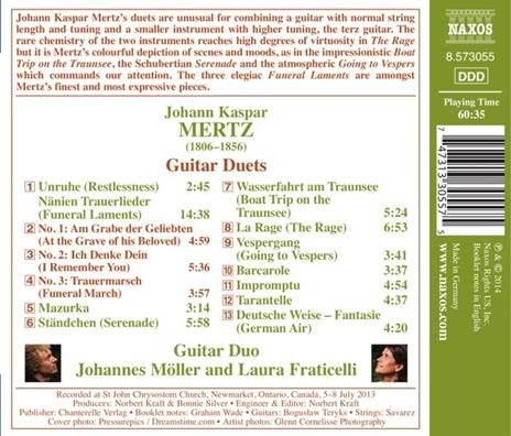 Duetti per chitarre - CD Audio di Johann Kaspar Mertz - 2