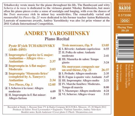 Impromptus-Two Pieces Op. - CD Audio di Pyotr Ilyich Tchaikovsky - 2