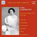 Lieder Recordings vol.1 1935-1937 - CD Audio di Lotte Lehmann