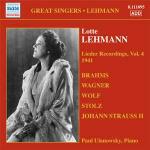 Lieder Recordings vol.4 1941 - CD Audio di Lotte Lehmann