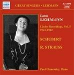 Lieder Recordings vol.5 1941-1942 - CD Audio di Lotte Lehmann