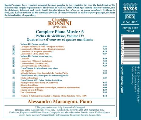 Opere per pianoforte vol.6 - CD Audio di Gioachino Rossini - 2
