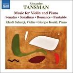 Musica per violino e pianoforte - CD Audio di Alexandre Tansman