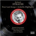 Vier Letzte Lieder - Arabella (estratti) - CD Audio di Richard Strauss