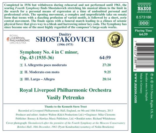 Sinfonia n.4 - CD Audio di Dmitri Shostakovich - 2