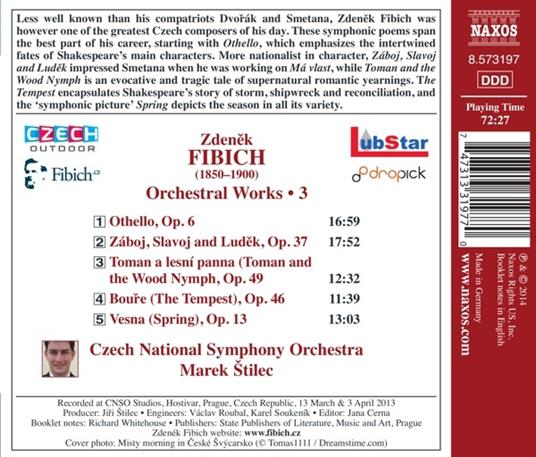 Opere orchestrali vol.3 - CD Audio di Zdenek Fibich - 2