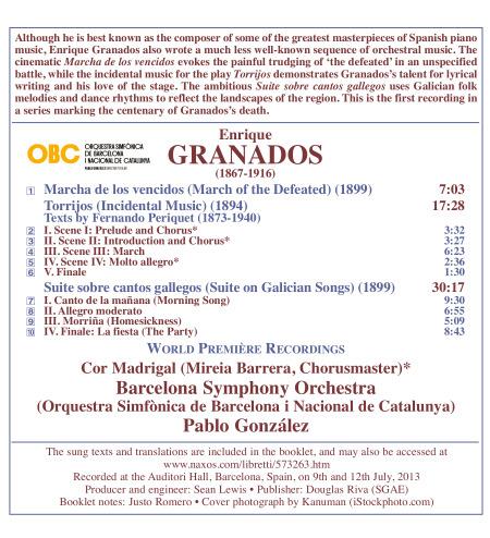 Orchestral Works Vol. 1 - CD Audio di Enrique Granados - 2