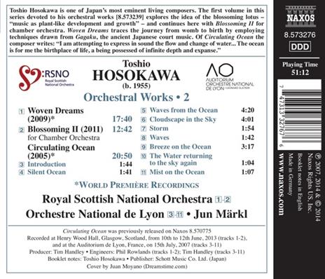 Opere Orchestrali vol.2 - CD Audio di Toshio Hosokawa,Jun Märkl - 2
