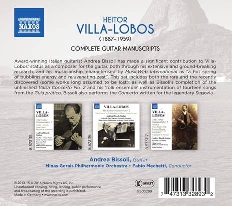 I manoscritti per chitarra (Integrale) - CD Audio di Heitor Villa-Lobos - 2