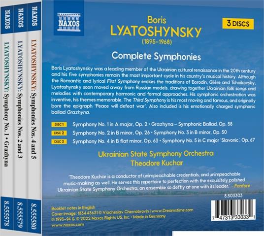 Complete Symphonies - CD Audio di Boris Lyatoshynsky - 2