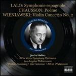 Sinfonia spagnola / Poème / Concerto per violino n.2 - CD Audio di Jascha Heifetz,Ernest Chausson,Edouard Lalo,Henryk Wieniawski