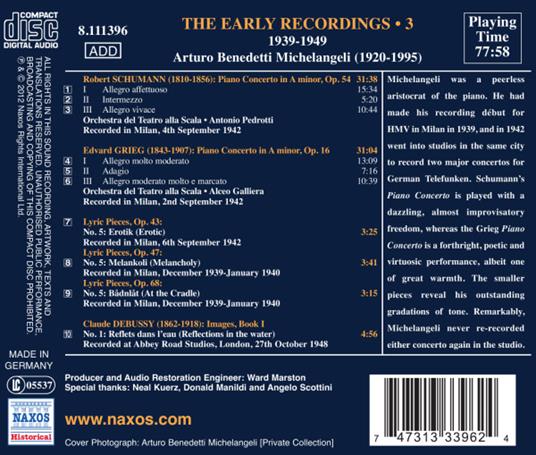 The Early Recordings vol.3 - CD Audio di Robert Schumann - 2