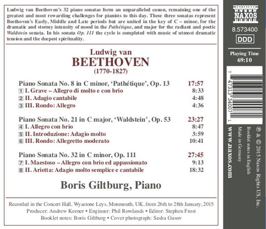 Sonate per pianoforte n.8, n.21, n.32 - CD Audio di Ludwig van Beethoven,Boris Giltburg - 2