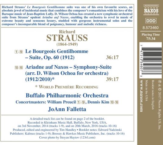 Arianna a Nasso (Ariadne Auf Naxos) - CD Audio di Richard Strauss,JoAnn Falletta,Buffalo Philharmonic Orchestra - 2