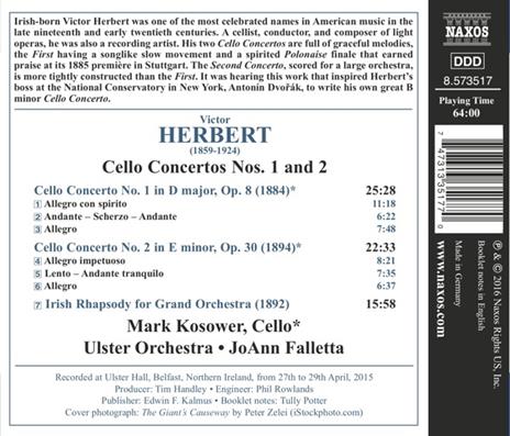 Concerti per violoncello n.1, n.2 - CD Audio di Victor Herbert - 2