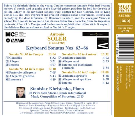 Sonate per tastiera vol.6 - CD Audio di Antonio Soler - 2