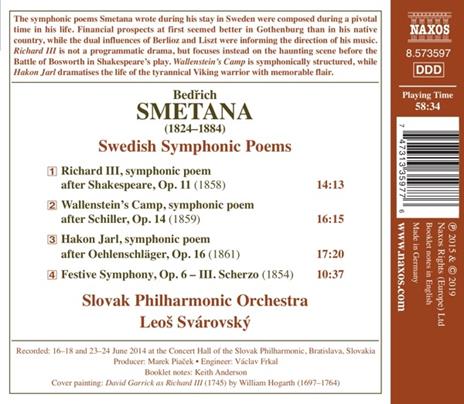 Swedish Symphonic Poems - CD Audio di Bedrich Smetana,Slovak Philharmonic Orchestra - 2