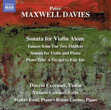 Sonata per violino solo - CD Audio di Sir Peter Maxwell Davies