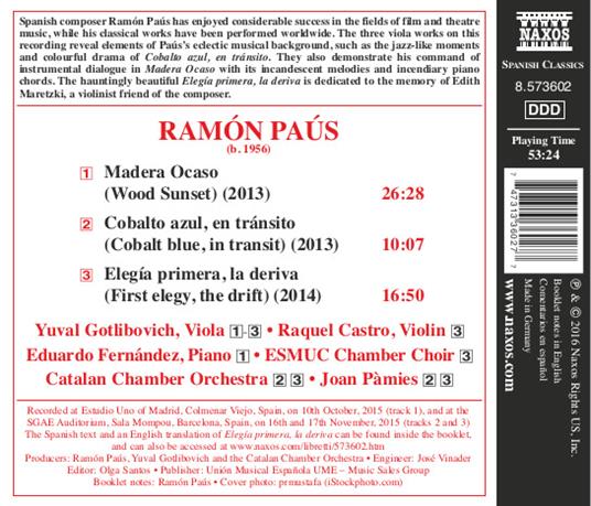 Opere per viola - CD Audio di Ramón Paus - 2
