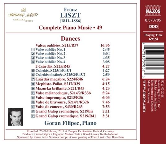 Musica per pianoforte completa vol.49 - CD Audio di Franz Liszt,Goran Filipec - 2
