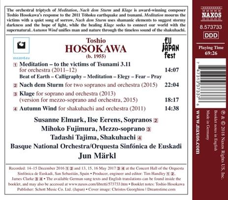 Musica orchestrale vol.3 - CD Audio di Toshio Hosokawa,Jun Märkl - 2