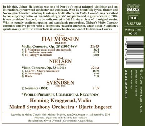 Concerto per violino Op.33 - CD Audio di Carl August Nielsen,Malmö Symphony Orchestra,Henning Kraggerud - 2