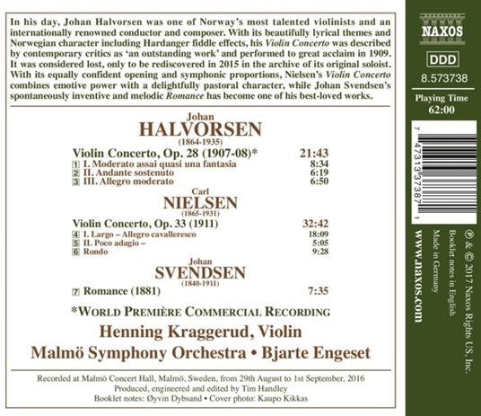 Concerto per violino Op.33 - CD Audio di Carl August Nielsen,Malmö Symphony Orchestra,Henning Kraggerud - 2