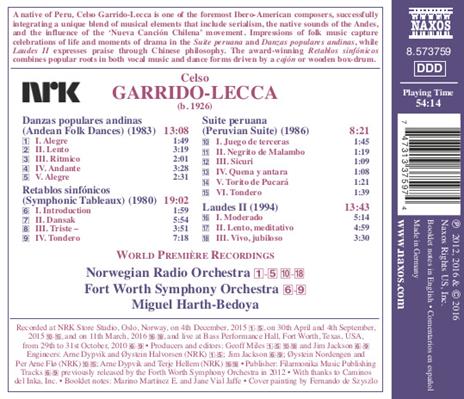 Danzas populares andinas - Peruvian Suite - Symphonic Tableaux - Laudes II - CD Audio di Celso Garrido-Lecca - 2