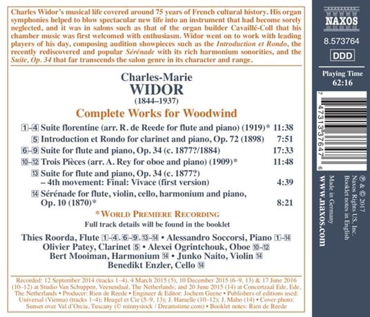 Musica completa per fiati: flauto, oboe e clarinetto - CD Audio di Charles-Marie Widor - 2