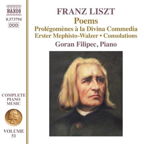 Musica per pianoforte completa vol.51 - CD Audio di Franz Liszt,Goran Filipec