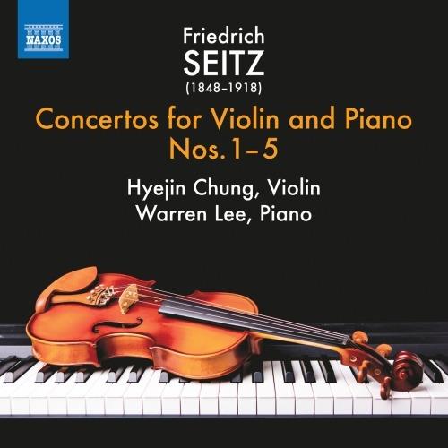 Concerti per violino e pianoforte n.1, n.2, n.3, n.4, n.5 - CD Audio di Friedrich Seitz,Hyejin Chung