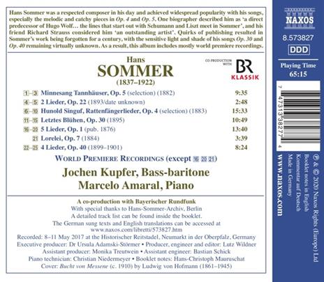 Lieder Edition Vol.1 - CD Audio di Hans Sommer - 2