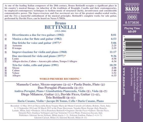 Musica da camera - CD Audio di Bruno Bettinelli - 2