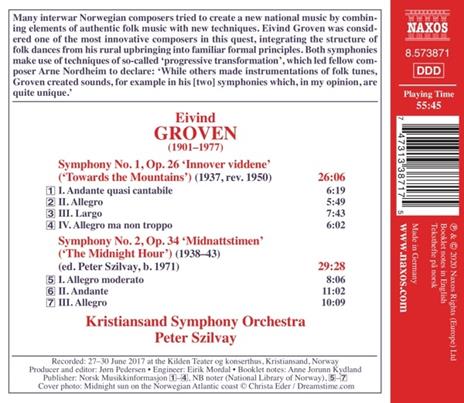 Sinfonia N.1 Op.26 "Towards The Mountain - CD Audio di Eivind Groven - 3