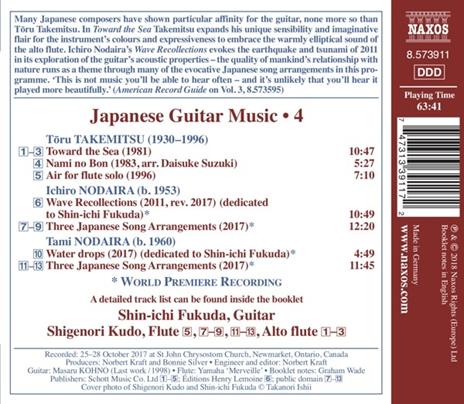 Japanese Guitar Music vol.4 - CD Audio di Toru Takemitsu,Shin-ichi Fukuda - 2